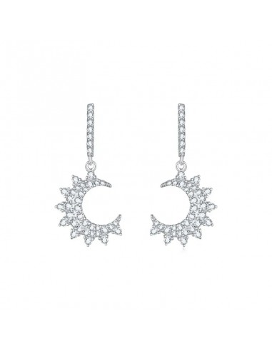 APM Moon Earrings - Silver AE13299OX à prix réduit toute l'année