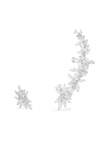 APM Festival Ear Cuff with Stud Earrings - Silver AE12913OX de France