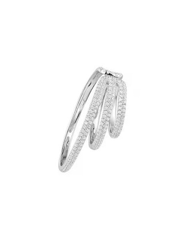 APM Single Triple Hoop Ear Cuff Silver AE13014OX outlet