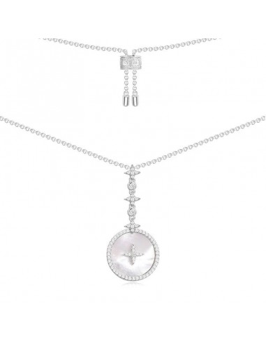 APM Eternelle Star Necklace with Nacre - White Silver AC3965XNA ouvre sa boutique