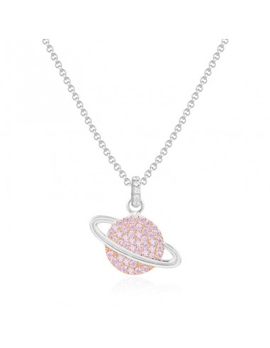 APM Planet Necklace - Pink Silver AC3917XORW les ligaments