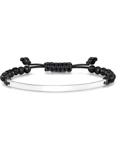 Thomas Sabo Sterling Silver & Obsidian Beads Love Bridge Bracelet LBA0002-827-11-L21V Voir les baskets