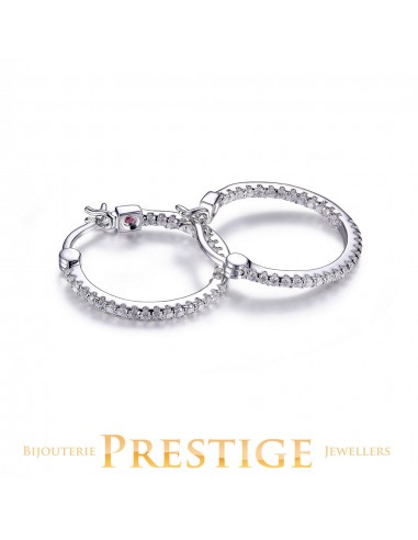 ELLE Rodeo Drive In & Out CZ - 20mm Hoop livraison et retour toujours gratuits