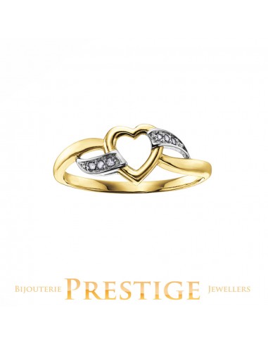 LADIES HEART RING 10KT GOLD offre 