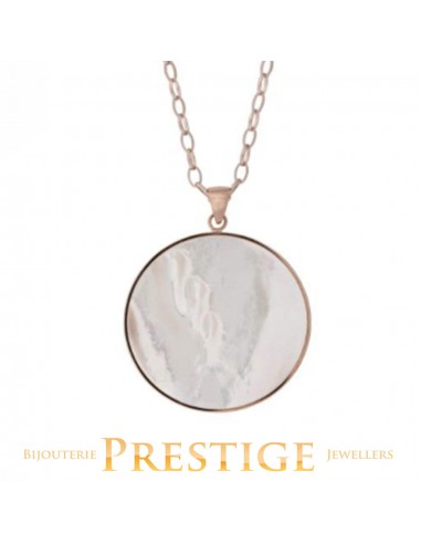 BRONZALLURE ALBA PEARL DISC PENDANT basket pas cher