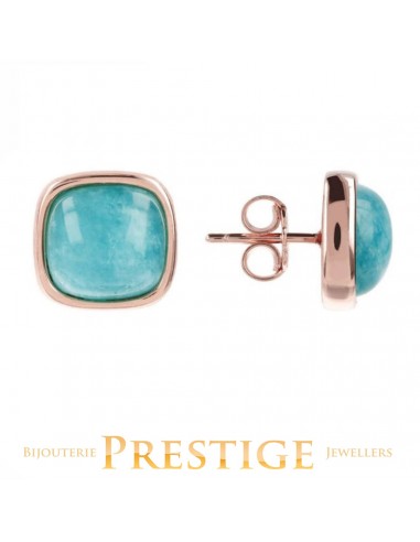 BRONZALLURE AMAZONITE POST EARRINGS Fin de série