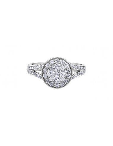 Ladies 14KT White Gold Diamond Estoria Engagement Ring (1.00TDW) en stock