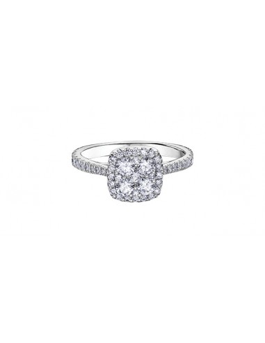 Ladies 14KT White Gold Diamond Estoria Engagement Ring (1.00TDW) est présent 