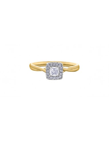 Ladies 10KT Yellow & White Gold Canadian Diamond Engagement Ring 10.11CAN 160.10CT suggérées chez