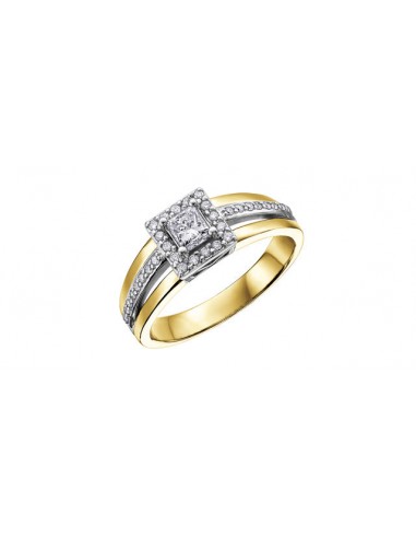 Engagement Ring 14KT Yellow & White Gold  (0.40TDW) À commander