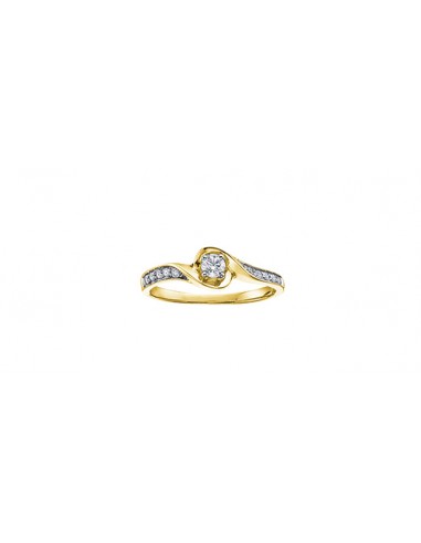 Engagement Ring 10KT Yellow Gold & Canadian Diamond 10.11CAN 100.09CT acheter