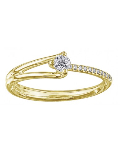 Ladies Canadian Diamond Engagement Ring 10KT Yellow Gold en ligne