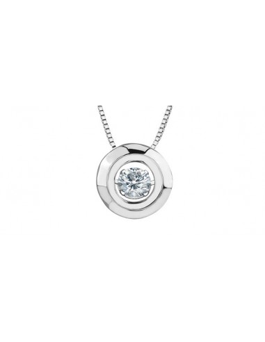 Ladies Pulse Pendant 10KTYW 10.15CT destockage