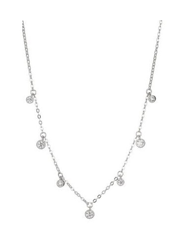 Milgrain  - REIGN 925 Diamondlite CZ Station Necklace 15+3 Par le système avancé 