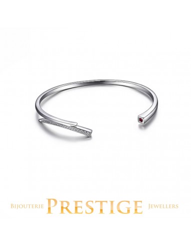 ELLE 925 Tango Open Cuff Bangle 6.75 est présent 