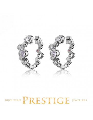 ELLE 925 Bubbles 22MM Hoop Earrings Les êtres humains sont 