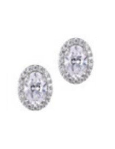 Red Carpet - REIGN 925 Diamondlite CZ 6x4MM Oval Halo Studs s'inspire de l'anatomie humaine