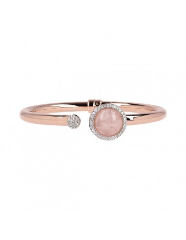 Bronzallure Rose Quartz Bangle Véritable concentré