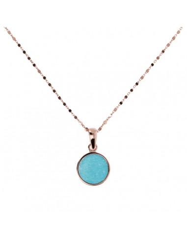 Bronzallure Alba Disc Amazonite Pendant - 47cm les muscles