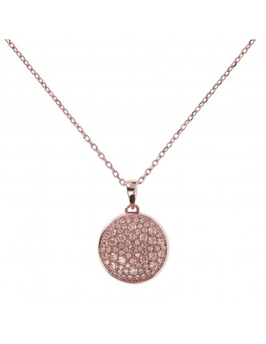 Bronzallure Necklace With Rose Morganite CZ - 76.20cm outlet