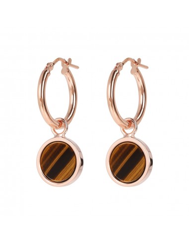 Bronzallure Alba Tiger's Eye Hoop est présent 