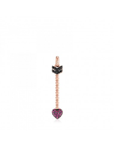 Tous San Valentín arrow Pendant in rose Gold Vermeil with Ruby and Spinel 915304600 Dans la société mordern