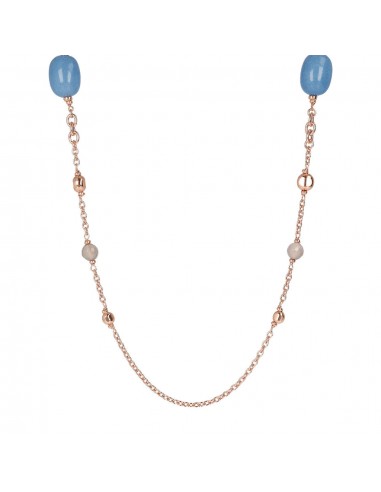 Bronzallure Blue Quartzite Necklace s'inspire de l'anatomie humaine