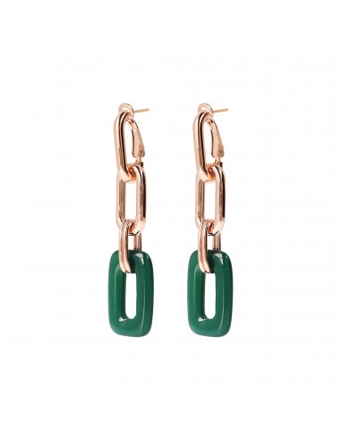 Bronzallure Green Agate Dangle Earrings Vous souhaitez 