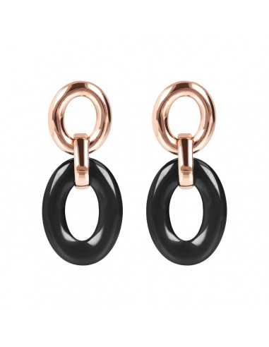 Bronzallure Oval LinkStone Earrings Paris Déstockage Promo