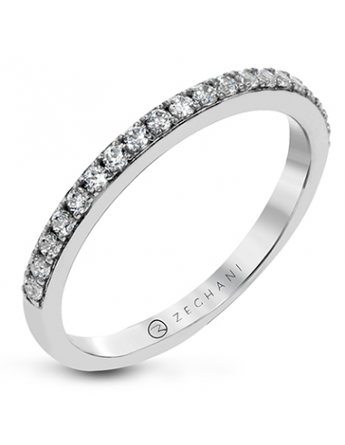 Ladies Wedding Band 14KT White Gold (0.22TDW) chez Cornerstreet bien 