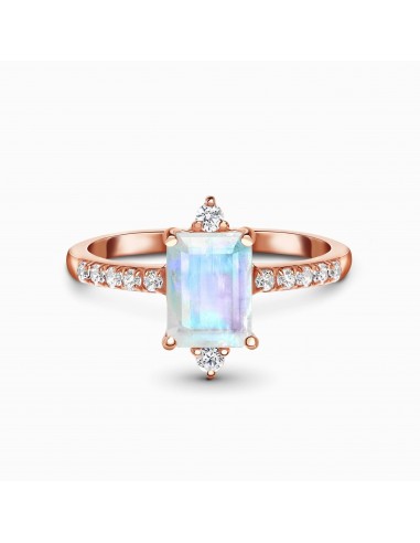 MoonMagic 925 & 14KT Rose Gold Vermeil Moonstone Ring - Feline vous aussi creer 