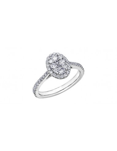 Ladies 14KT White Gold Diamond Estoria Engagement Ring Voir les baskets