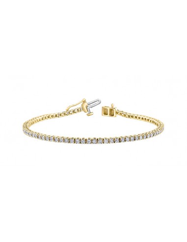 Ladies 10 Karat Yellow Gold Diamond Bracelet (2.00TDW) pour bénéficier 