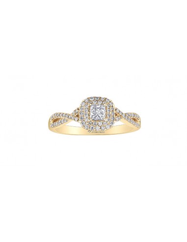 Engagement Ring 10KT Yellow Gold Canadian Diamond (0.50TDW) de l' environnement