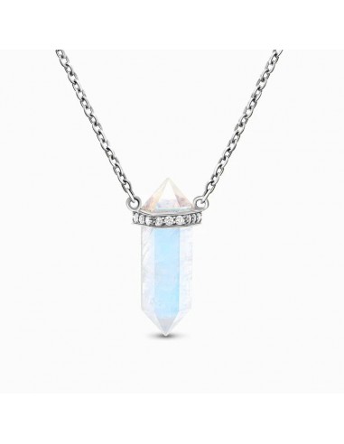 MoonMagic 925 Moonstone Necklace - Supernal rembourrage situé sous