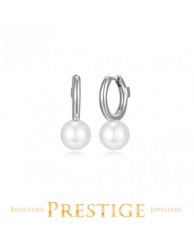 ELLE "SIMPATICO" RHODIUM PLATED 12MM PEARL 50% de réduction en Octobre 2024