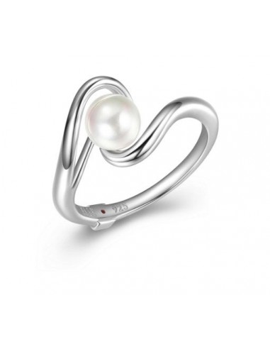 ELLE "CARAMEL" RHODIUM PLATED 6-6.5MM  RING l'évolution des habitudes 