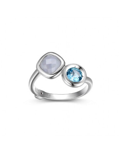 ELLE "MIRAGE" RHODIUM PLATED GENUINE RING prix pour 