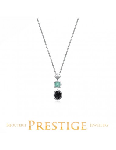 ELLE "MIRAGE" RHODIUM PLATEED  NECKLACE chez Cornerstreet bien 