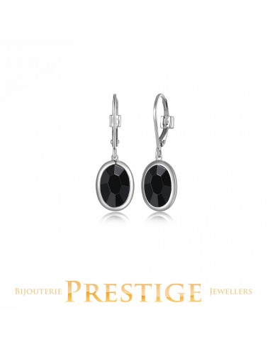 ELLE "MIRAGE" RHODIUM PLATED SYNTHETIC EARRING livraison et retour toujours gratuits