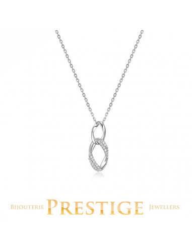 ELLE "OVATION" RHODIUM PLATED  NECKLACE JUSQU'A -70%! 