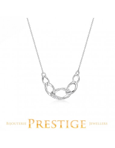 ELLE "OVATION" RHODIUM PLATED NECKLACE de technologie