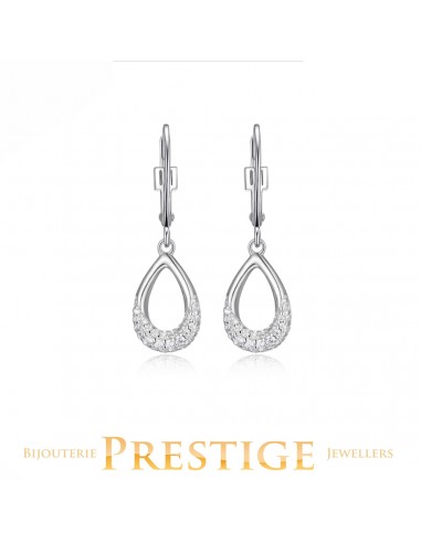 ELLE "CARAMEL" RHODIUM PLATED EARRING de technologie