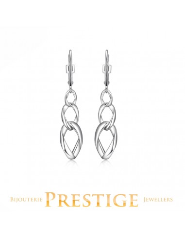 ELLE "OVATION" RHODIUM PLATED EARRING store