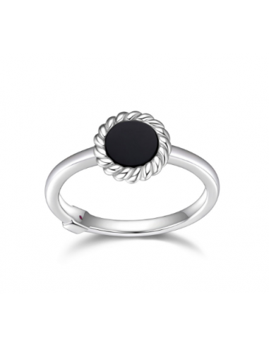 ELLE "NAUTICAL" RHODIUM PLATED RING en linge