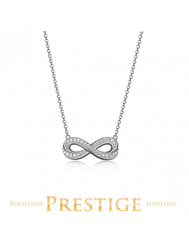 ELLE "SCINTILLATION" INFINITY  (21X8.5) CZ NECKLACES 16+2" 2024