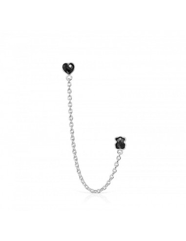 Tous Silver with Onyx Mini Onix - Color Double Earring 918453510 Livraison rapide