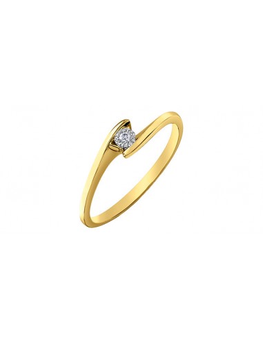 Ladies 10 Karat Gold Illuminaire Diamond Solitaire 10.03CT Fin de série