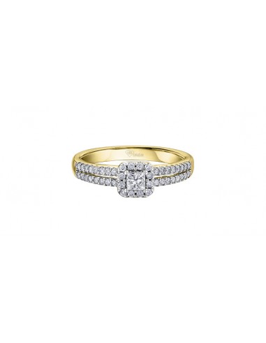 Engagement Ring 14 Karat Yellow Gold  - Canadian Diamond l'achat 