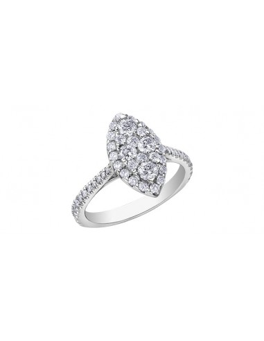 Ladies 14KT White Gold Diamond Estoria Engagement Ring 50% de réduction en Octobre 2024